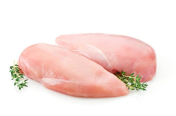 Juicy tender chicken pieces